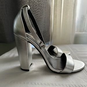 Silver Steve Madden Heels